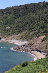 Fototapeta premium view of the coast of island