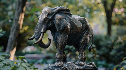 Fototapeta premium elephant statue 