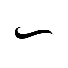 tail text swoosh 