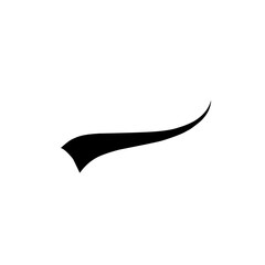 tail text swoosh 