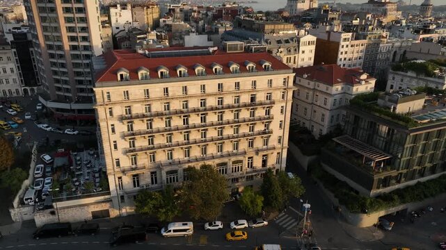 pera place hotel and galata bridge