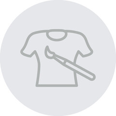 Shirt Design Vector Line Grey Circle Grey