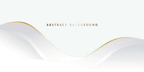 White background with golden lines