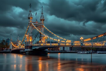 Tower bridge London while open bridge for big boat pass at Thames river travel destination