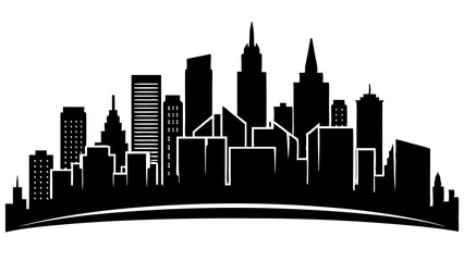 Best Generic Skyline Silhouette Illustrations for Urban-Themed Designs