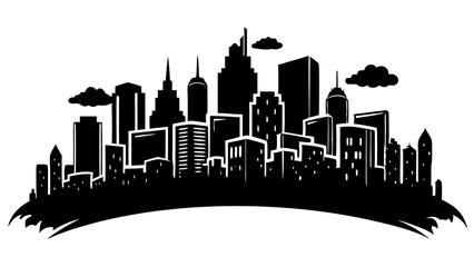 Best Generic Skyline Silhouette Illustrations for Urban-Themed Designs