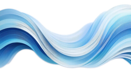 抽象的 波 青 流れ 落ち着き 滑らか グラデーション デザイン 流動性 現代的 静けさ さざ波 動き 海洋 芸術的 癒し うねり クールトーン 美しさ PNG 透過原稿