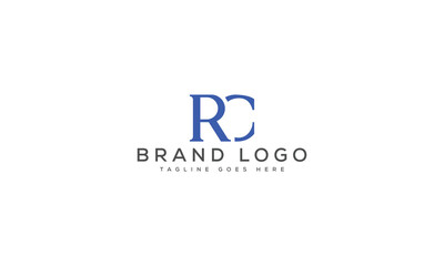 letter RC logo design vector template design for brand.