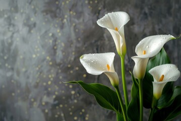 Ethereal Calla Lily in Plaster, a Symbol of Purity and Elegance in the Realm of Botanical Aesthetics