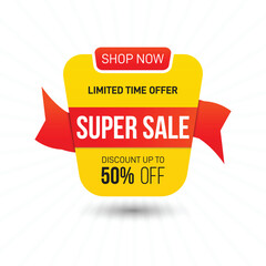 vector super sale abstract banner concept
