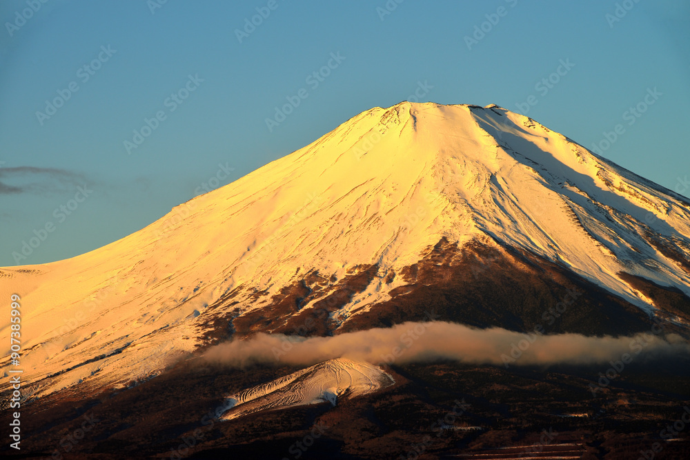 Canvas Prints 富士　富士山　山梨県山中湖付近の風景