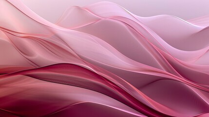 Obraz premium Elegant Gradient Frosted Glass with Flowing Curves, Burgundy and Blush Pink Tones Reflecting Modern Aesthetics and Artistic Flair
