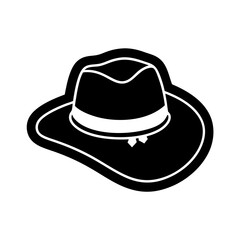 sticker design of A trendy hat with a unique embellishment