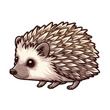 recommend clip art: Cute Hedgehog Animal Sticker - Adorable Cartoon Style Hedgehog Illustration for Kids and Animal Lovers