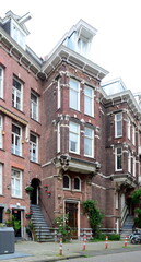 Historical Building in the Old Town of Amsterdam, Netherlands