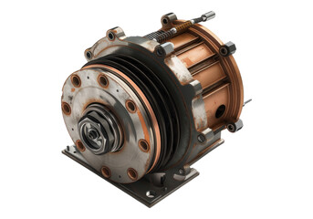 stepping motor isolated on transparent background.