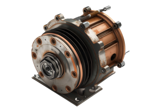 stepping motor isolated on transparent background.