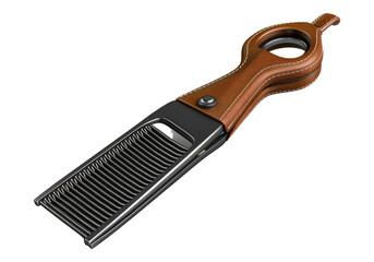 Obraz premium stylish barber hair holder isolated on transparent background.
