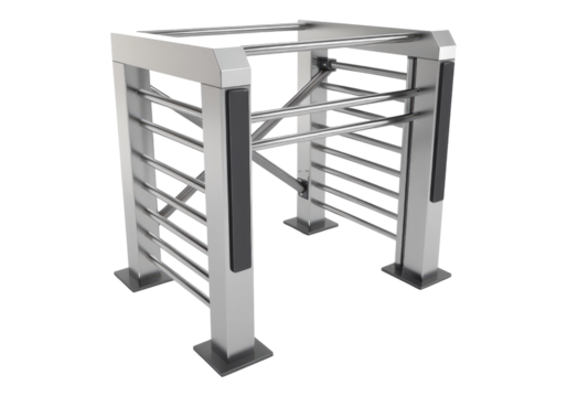 swing gate turnstile isolated on transparent background.