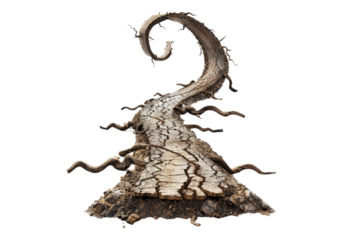 tangled road isolated on transparent background.