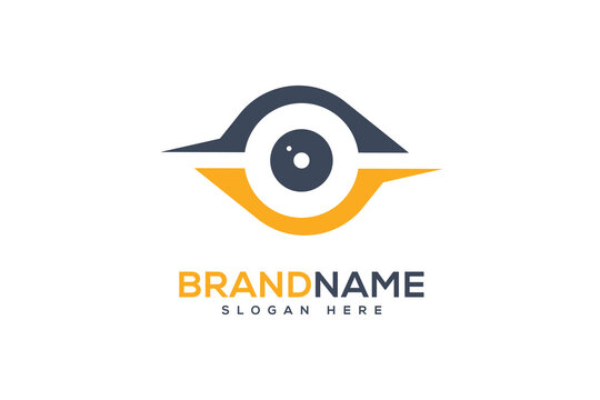 Modern eye logo vector design template. Eye icon creative logo vision design concept.