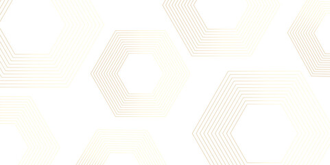 Abstract industrial Design random lines golden on white background.Geometric seamless minimalist pattern with straight lines design.luxury gold geometric random chaotic lines.squares and triangle line