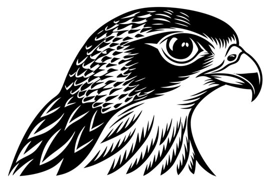 recommend clip art: falcon head vector silhouette, eagle head icon