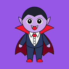 Dracula Halloween vector illustration 