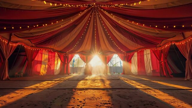 video of Circus tent from inside