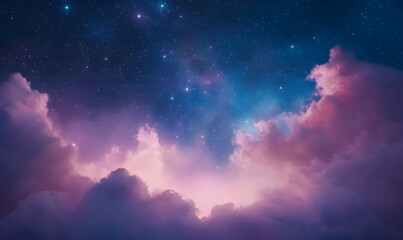 Obraz premium stars and nebula, Generative AI