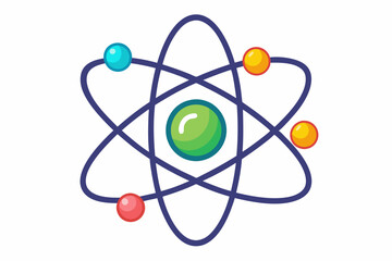 Molecule nucleus science vector symbol