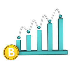 Cryptocurrencies Illustrations 3D