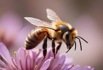 bee perched on flower