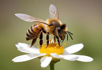 bee perched on flower
