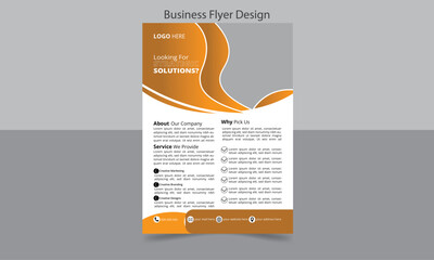 Professional Modern  Business Flyer Design Template Brochure Cover 