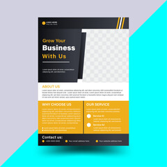 newest trendy creative corporate multipurpose minimal official business advertising magazine poster flyer with creative corporate flyer design. Creative Corporate & Business Flyer Brochure Template.
