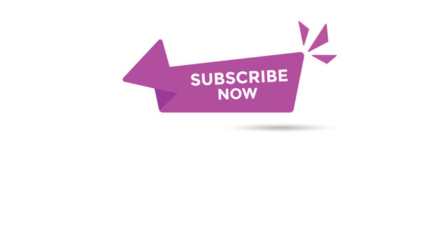 Subscribe now button web banner templates. Vector Illustration 