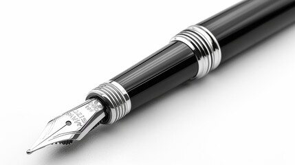 Fountain pen on a white background.
