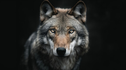 Obraz premium Wolf wallpaper. Wolf poster