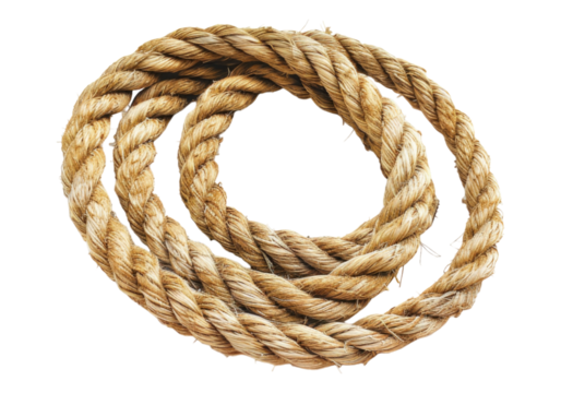 towing rope isolated on transparent background.
