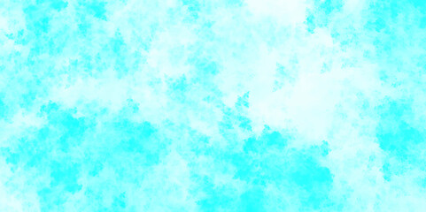 Abstract nature background of romantic summer blue sky with fluffy clouds. blue sky with clouds. panorama Sunlight with blue sky on white cloud. Hand painted blue sky and clouds, abstract watercolor. 