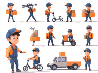 3D_cartoon_character_design_set