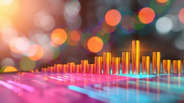 Elegant scatter plot illustration, sophisticated data display, vivid color palette, crisp and precise details, contemporary graphic design