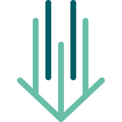 Obraz premium Down Arrow Icon