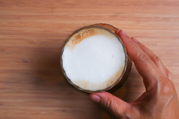 hot cappuccino, hot coffee