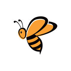 Bee logo. Icon design. Template elements