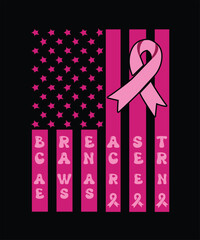 Breast Cancer Awareness Vector T Shirt Design Pink Ribbon Vector Design
