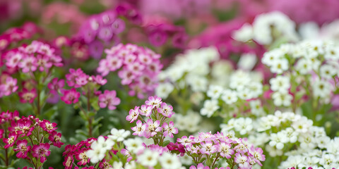 Obraz premium Sweet Alyssum flower background