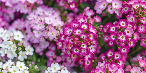 Obraz premium Sweet Alyssum flower background