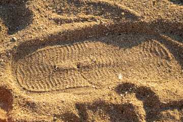 Sand Footprint Beach Nature Texture